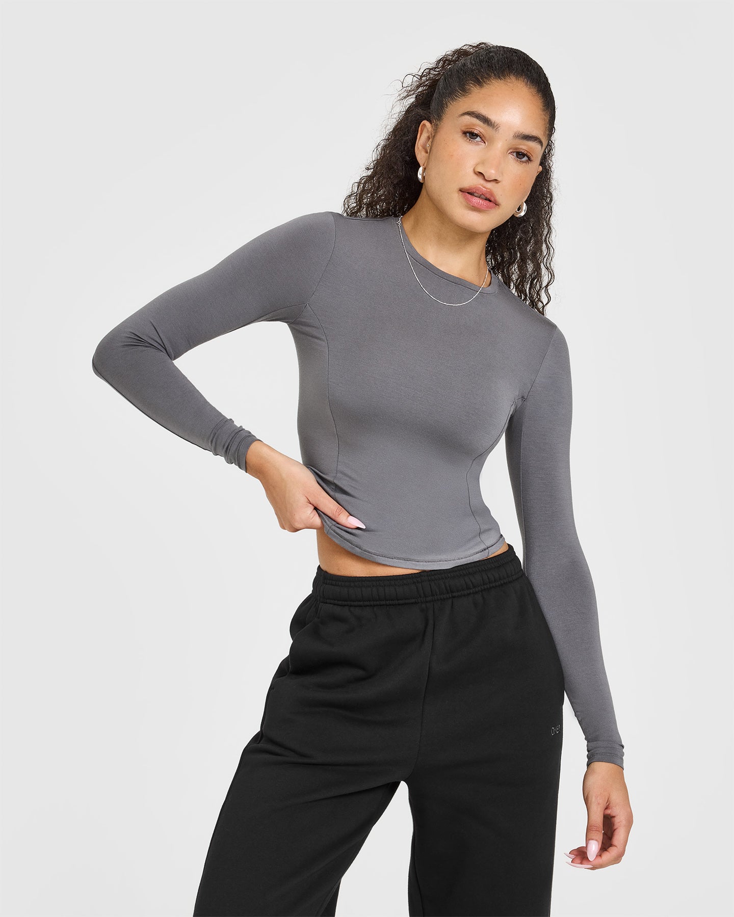 Mellowâ„¢ Soft Long Sleeve Top | Ash Grey