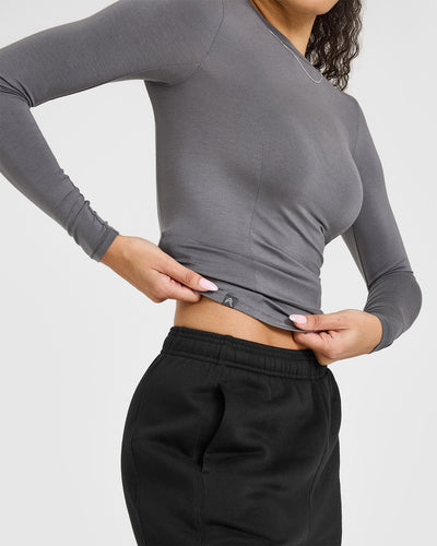 Mellowâ„¢ Soft Long Sleeve Top | Ash Grey