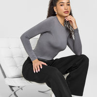 Mellowâ„¢ Soft Long Sleeve Top | Ash Grey