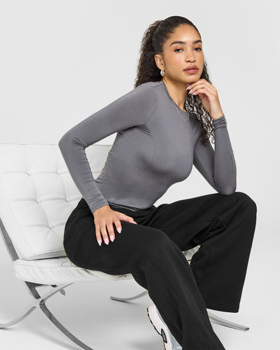 Mellowâ„¢ Soft Long Sleeve Top | Ash Grey