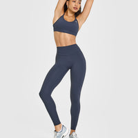 Unified High Waisted Leggings | True Blue