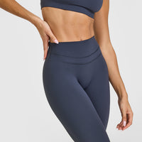 Unified High Waisted Leggings | True Blue