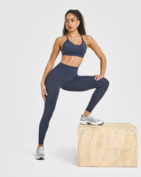 Unified High Waisted Leggings | True Blue
