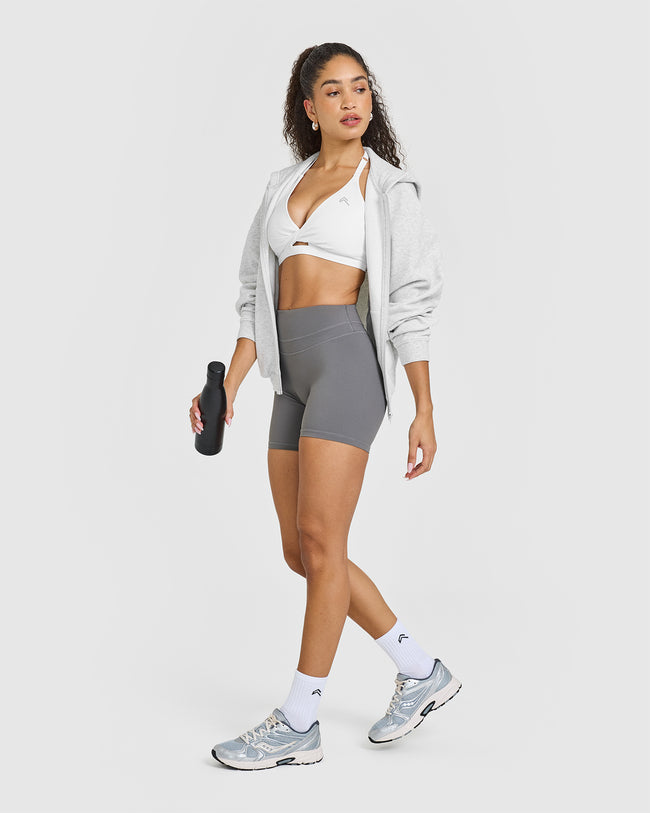 Unified Twist Sports Bra | White