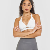 Unified Twist Sports Bra | White