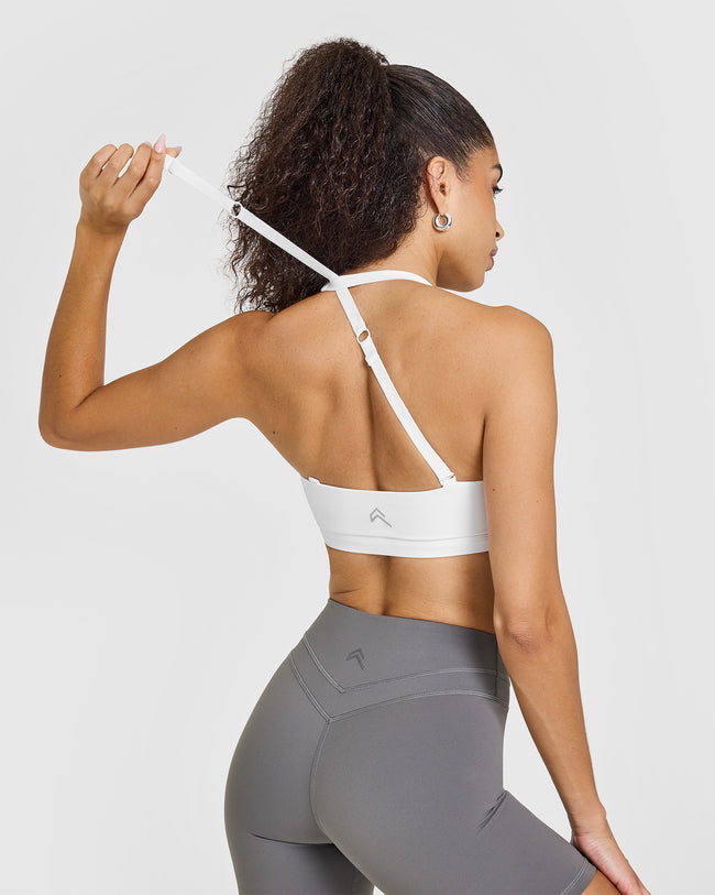 Unified Twist Sports Bra | White