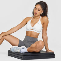 Unified Twist Sports Bra | White