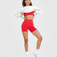 Effortless Seamless Shorts | Muscle Mommy Red