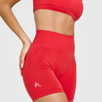 Effortless Seamless Shorts | Muscle Mommy Red