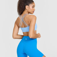Everyday Cross Over Bralette | Powdered Blue