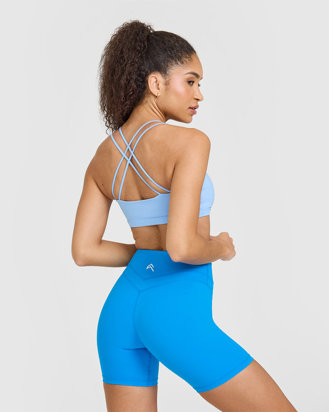 Everyday Cross Over Bralette | Powdered Blue