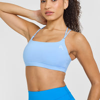Everyday Cross Over Bralette | Powdered Blue