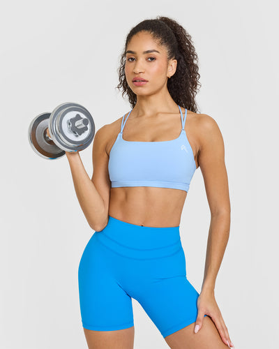 Everyday Cross Over Bralette | Powdered Blue