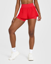 Unified Double Layer Shorts 5" | Muscle Mommy Red