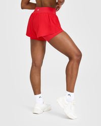 Unified Double Layer Shorts 5" | Muscle Mommy Red