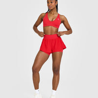 Unified Double Layer Shorts 5" | Muscle Mommy Red