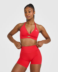 Unified Twist Sports Bra | Muscle Mommy Red