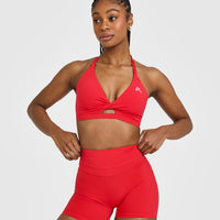 Unified Twist Sports Bra | Muscle Mommy Red