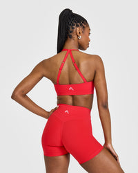 Unified Twist Sports Bra | Muscle Mommy Red