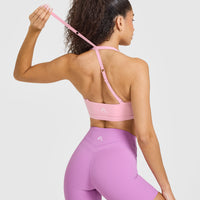 Unified Twist Sports Bra | Petal Pink