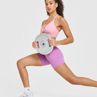 Unified Twist Sports Bra | Petal Pink