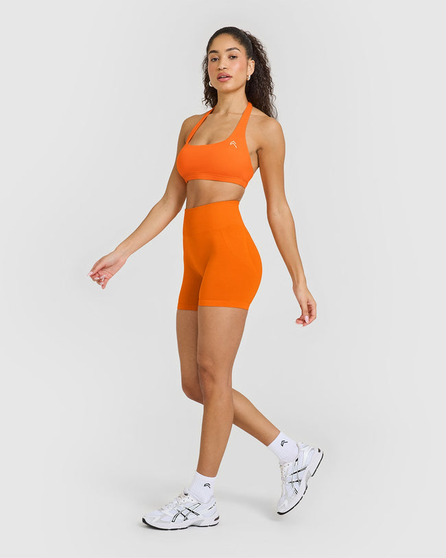 EasyLift™ Halter Bralette | Flame Orange