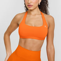 EasyLift™ Halter Bralette | Flame Orange