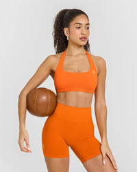 EasyLift™ Halter Bralette | Flame Orange
