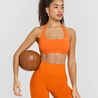 EasyLift™ Halter Bralette | Flame Orange