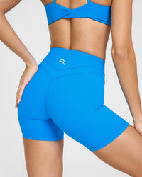 Unified High Waisted Shorts 6" | Tropical Blue