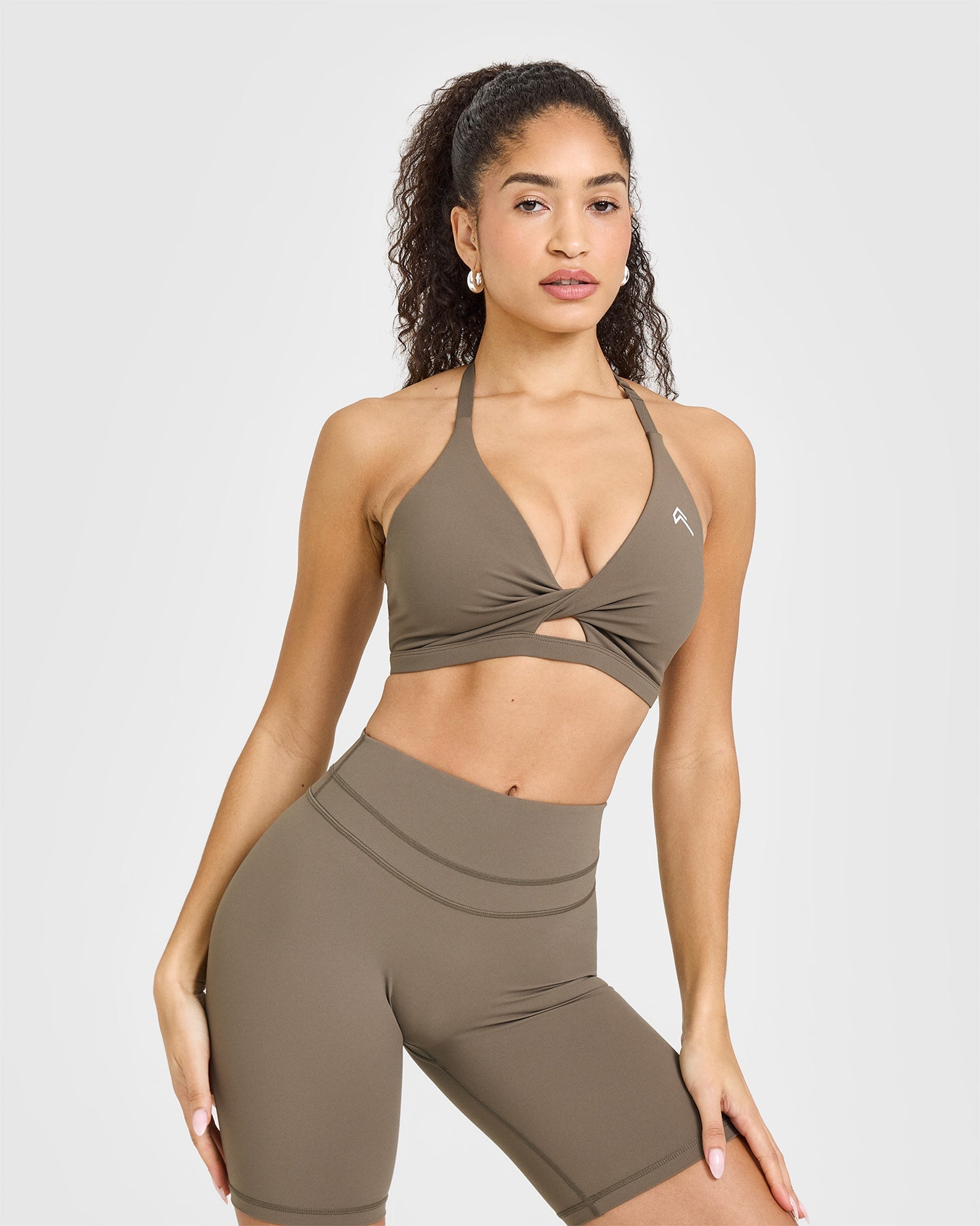 Unified Twist Sports Bra | Moss Brown