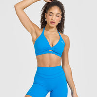 Unified Twist Sports Bra | Tropical Blue