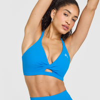 Unified Twist Sports Bra | Tropical Blue