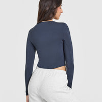 Mellow™ Soft Mid Long Sleeve Top | True Blue