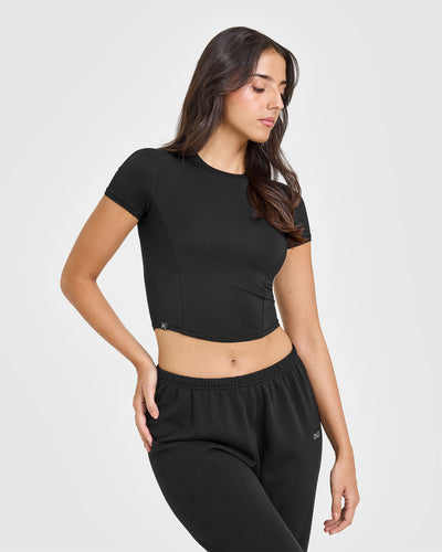 Mellowâ„¢ Soft Mid Short Sleeve T-Shirt | Soft Black