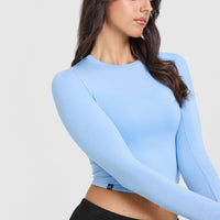 Mellowâ„¢ Soft Mid Long Sleeve Top | Powdered Blue