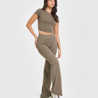 Mellow™ Soft Mid Short Sleeve T-Shirt | Moss Brown