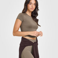 Mellow™ Soft Mid Short Sleeve T-Shirt | Moss Brown