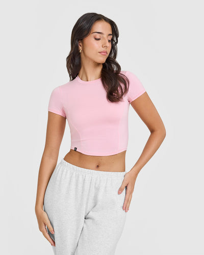 Mellowâ„¢ Soft Mid Short Sleeve T-Shirt | Petal Pink