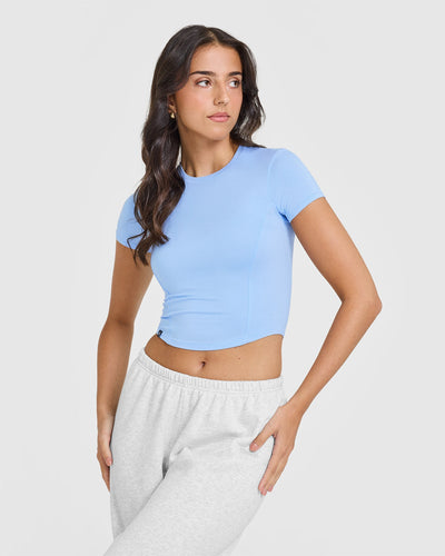 Mellow™ Soft Mid Short Sleeve T-Shirt | Powdered Blue