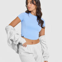 Mellow™ Soft Mid Short Sleeve T-Shirt | Powdered Blue