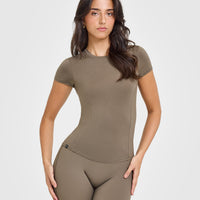 Mellow™ Soft Short Sleeve T-Shirt | Moss Brown