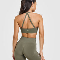 Unified Twist Sports Bra | Alpine Green