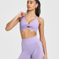 Unified Twist Sports Bra | Wisteria Purple