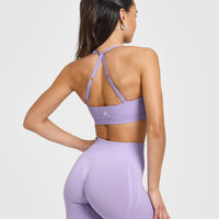 Unified Twist Sports Bra | Wisteria Purple
