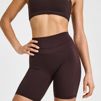 Unified Cycling Shorts 8" | Plum Brown