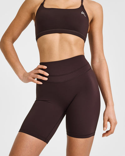 Unified Cycling Shorts 8" | Plum Brown