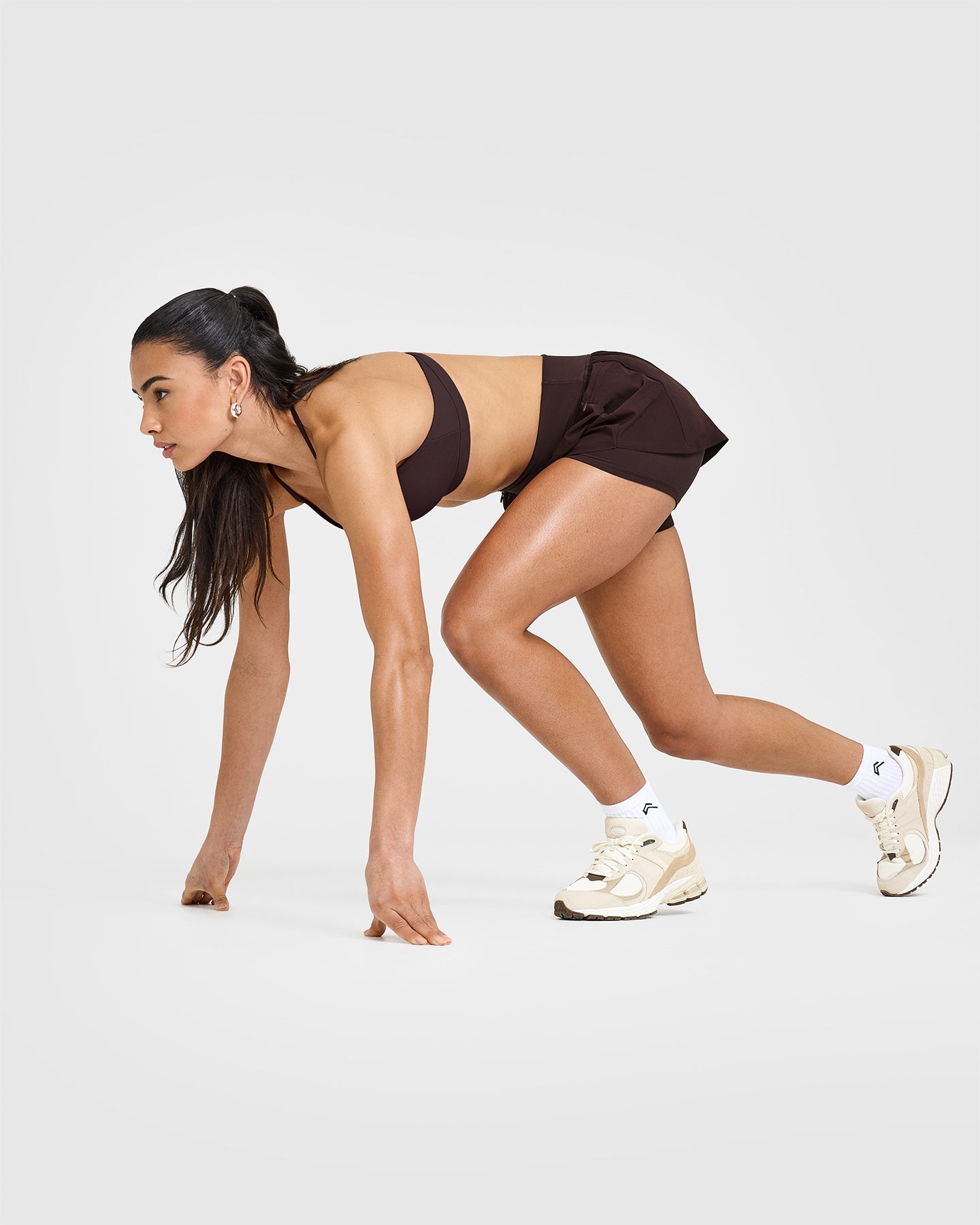 Unified Double Layer Shorts 5" | Plum Brown