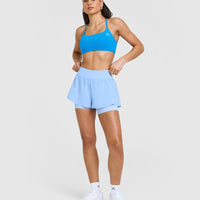 Unified Double Layer Shorts 5" | Powdered Blue