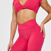 Unified Wrap Leggings | Berry Bloom